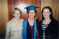 Doreen Wendt-Weir Photos: BA Graduation Day with my lovely daughters Caroline & Katy